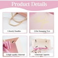 thumbnail image 3 of JUMRHFAN 32 Pack Paper Small Gift Bags with Handles, Reusable Party Favor Bags with 4 Colors Silk Ribbon, Mini Bulk Gifts for Birthday, Wedding, Baby Shower, Crafts, Shopping, 5.5"×6.2"×4.7" (Pink), 3 of 7