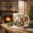 thumbnail image 5 of Christmas Ceramic Coffee Mug 2D Festive Holiday Tea Cup with Comfortable Handle for Coffee Cocoa Hot Beverages Kitchen Decor Ideal Gift for Family Home Office Holiday Gatherings, 5 of 7