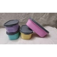thumbnail image 4 of Tupperware 4 Pcs Multicolour Lunch Box Food Storage Container Set Gift Set, 4 of 5