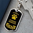 thumbnail image 6 of Standard Schnauzer Keychain Stainless Steel or 18k Gold, 6 of 10