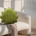 thumbnail image 5 of Hwkond Large Throw Pillows Seashell-shaped Pillow Sofa Bed Window Cushion Office Seat Lumbar Support,light green, 5 of 5