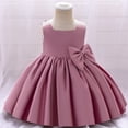 thumbnail image 4 of Vestido de princesa para niños Vestido de bebé de un año Vestido de niña con lazo para banquete de cumpleaños Vestido de actuación, 4 of 6