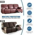 thumbnail image 6 of Modern style 100% waterproof three seater recliner cover, anti slip recliner cover with pocket, fabric protection, pet friendly, entertaining friends to a higher level, 6 of 8