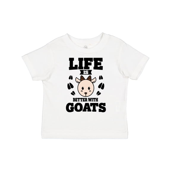 Inktastic Life is Better with Goats Boys or Girls Toddler T-Shirt