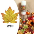 thumbnail image 4 of 11 Colors Artificial Maple Leaves Fake Fall Leaf Decor Autumn Leaves Events Party Shower Decor D, 4 of 8