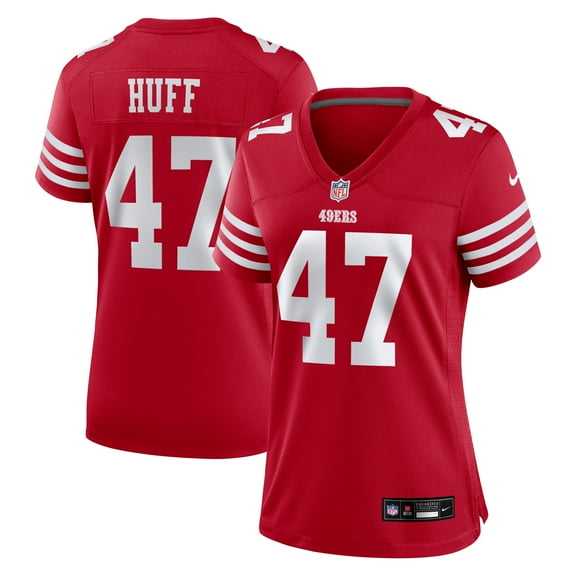 Women's Nike Bryce Huff Scarlet San Francisco 49ers Team Game Jersey