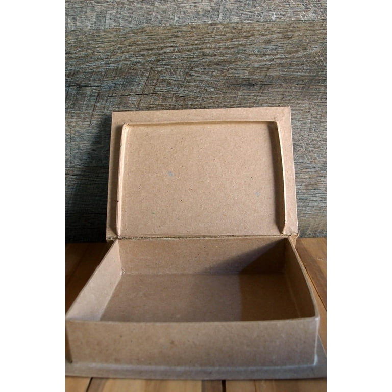 6 Pieces of Paper Mache Book Box 6 x 7.75 inches 