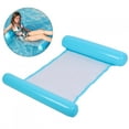 Blue Portable Foldable Floating Inflatable Water Bed Hammock Swimming