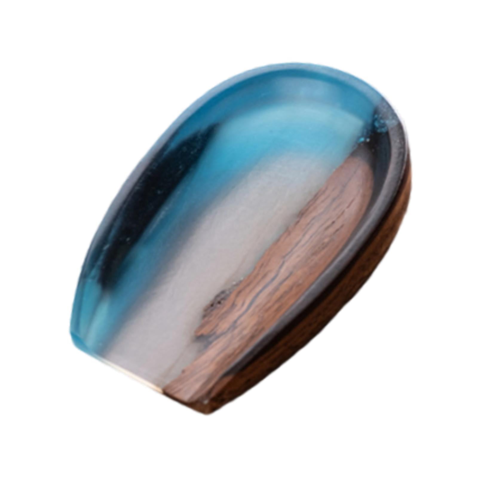 CarpNettore Coffee Bean Cup Cha He Tray Wood Resin Coffee Accessory Measuring Tray Weighing Color E