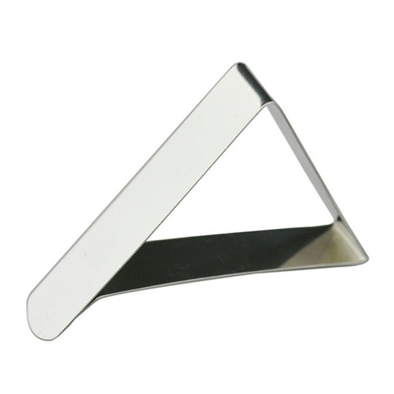 GOOHOCHY 12pcs Stainless Steel Triangle Tablecloth Clips Adjustable Table Cloth Triangle Clamps 5cm