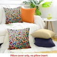 thumbnail image 4 of ZFLMY Throw Pillow Cover Confetti Damien Hirst Party Supplies for Home Sofa Couch, 100% Linen Decorative Pillowcase, Multiple Sizes 24x24in, 4 of 5