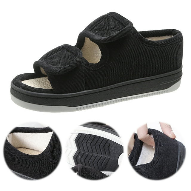 Sandalias diabéticas zapatos diabéticos ajustables para mujeres y hombres (44-45)
