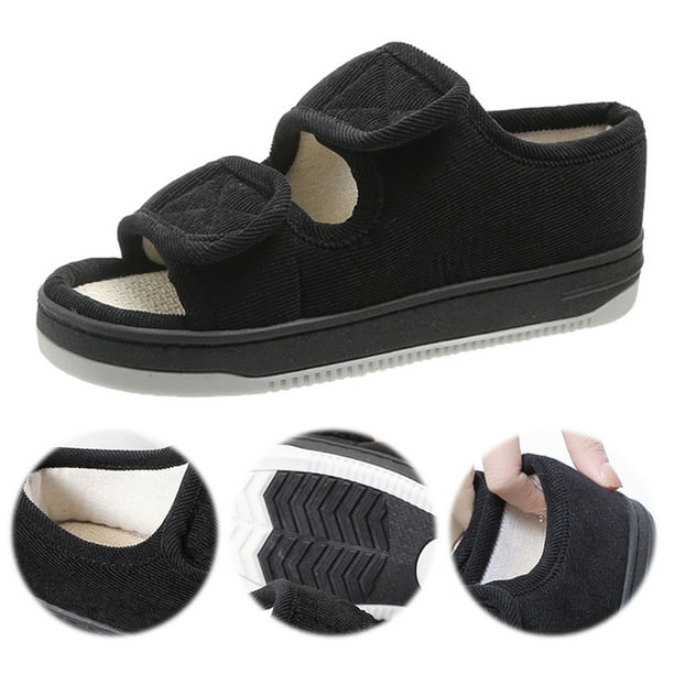Sandalias diabéticas zapatos diabéticos ajustables para mujeres y hombres (44-45)