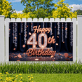 thumbnail image 7 of Glitter Design Happy Birthday Banner Decorative Elements 40th Birthday Celebration Banner for Birthday Party Indoor Decoration Event, 7 of 7