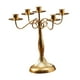 thumbnail image 4 of Candelabro de varios brazos, candelabro decorativo para mesa de comedor, cónico para club, repisa de Halloween Oro con 5 brazos, 4 of 8
