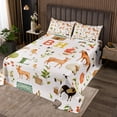 thumbnail image 2 of Ensemble de Courtepointe Grand Ferme Rustique pour Garçons Filles Enfants Mignon Animal de Ferme Couvre-Lit Ensemble de Lit Style Ferme Imprimé Cheval Mouton Dessin Animé Ensemble de Literie Décor d'Automne, 2 of 5