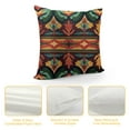 thumbnail image 4 of PRATYUS Southwest Tribal Green Brown Throw Pillow Cover Cushion Case for Home Decor Sofa Couch  Farmhouse Decorations 12x12in, 4 of 5