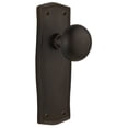 thumbnail image 1 of Nostalgic Warehouse Prairie Plate with New York Knob, Privacy - 2.75", Oil-Rubbed Bronze, 1 of 1