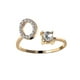thumbnail image 2 of Exquisita moda 26 alfabeto inglés estilo anillo carta moda anillo de cobre Wmkox8yii fajkfhkj1309, 2 of 3