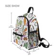 thumbnail image 3 of FORMRS Kids School Backpack with Front Zippered Pocket 12" Student Travel Daypack, Purple Vegetables Pattern, 3 of 6