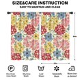 thumbnail image 2 of Blackout Kids Curtains,Pioneer Flower Childrens Insulated Curtains Set Of 2,Bedroom Essentials,Toddler Room Decor 52x84in(132x213cm), 2 of 4