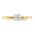 thumbnail image 5 of 10K Yellow Gold Ring Band Themed Cubic Zirconia CZ White, Size 5, 5 of 5