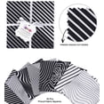 thumbnail image 2 of Soimoi Geometric Print&nbsp;Precut 5-inch Cotton&nbsp;Fabric&nbsp;Quilting&nbsp;Squares&nbsp;Charm Pack DIY Patchwork Sewing Craft- White & Black, 2 of 4