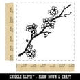 thumbnail image 2 of Cherry Blossom Flowers Tree Branch Self-Inking Rubber Stamp Ink Stamper - Black Ink - Large 1-1/2 Inch, 2 of 7