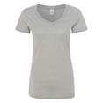 thumbnail image 4 of J. America Women’s Glitter V-Neck Short Sleeve T-Shirt, 4 of 5