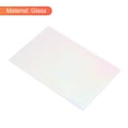 thumbnail image 3 of Stained Glass Sheet Mosaic Tile 5.9 Inch x 3.9 Inch Bright White, Stained Glass Sheets for Crafts Project, 3 of 5