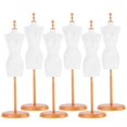 thumbnail image 2 of 6pcs Plastic Doll Skirt Mannequin Model Garment Stand, 2 of 4