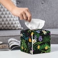 thumbnail image 6 of Gukieu Chamomile Print Leather Tissue Box, PVC Waterproof Velcro Opening and Closing Square Tissue Box Holder, Suitable for Home and Office Decoration, 6 of 7