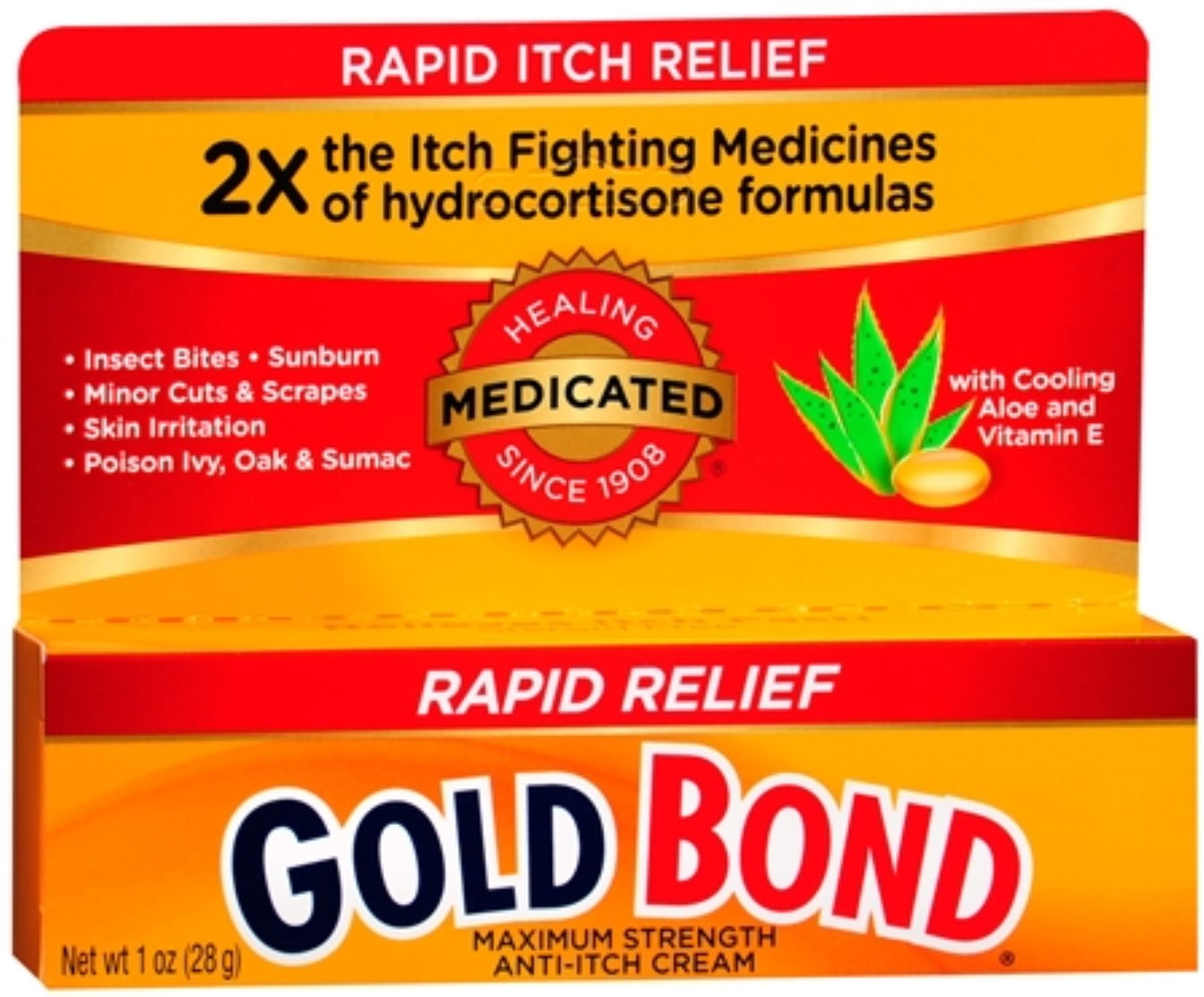 Gold Bond Maximum Relief AntiItch Cream 1 oz (Pack of 6)