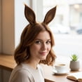 thumbnail image 7 of Slccxzc Horse Ears Shape Headband Plush Animal Hairband for Party Props, 7 of 7