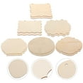 thumbnail image 2 of 12 Pcs Plaques en Bois Non Finies pour Bricolage, 2 of 9