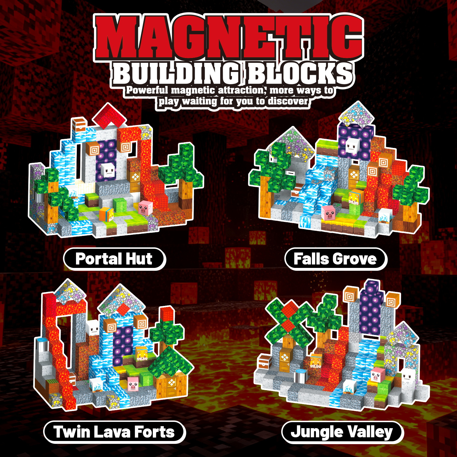WLBES 200-Piece Magnetic Building Blocks photo 4