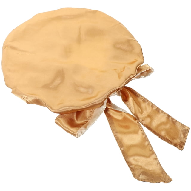 ADDHAT Gorro De De Satén Dorado Con Ajustable Para Largos Y Rizados