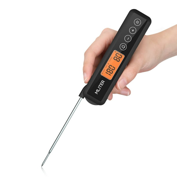 Digital Meat Thermometer Instant Read (24 seconds), Best Waterproof Cooking Thermometer with