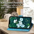 thumbnail image 3 of for iPhone 15 Plus/iPhone 14 Plus Wallet Case for Women,Butterfly Emboss PU Leather Flip Folio Cover Card Holder Stand Phone Case Wallet for iPhone 14 Plus/15 Plus 6.7 Inch (Blue), 3 of 13