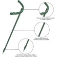 thumbnail image 3 of Paquete de 12 estacas de plástico para plantas arqueadas, estacas de soporte para plantas, estacas semicirculares para plantas, soporte para plantas de jardín, 3 of 5