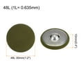 thumbnail image 2 of 10uds 48L Tela Paño Cubierto Botón 30mm Redondo Metal Vástago Costura Botones para Trajes Vestido Blusas, Marino Verde, 2 of 5