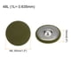 thumbnail image 2 of 10uds 48L Tela Paño Cubierto Botón 30mm Redondo Metal Vástago Costura Botones para Trajes Vestido Blusas, Marino Verde, 2 of 5