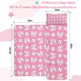 thumbnail image 5 of Pink Bows and Baseballs Pattern Toddler Nap Mats for Kids Preschool,Sleeping Mat Bag or Kids,Toddler Sleeping Bag,Toddler Nap Mat or Daycare, 5 of 6