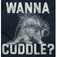thumbnail image 2 of Wanna Cuddle Porcupine Animal Lover Zip Up Hoodie Men's Women's Brisco Brands M, 2 of 6