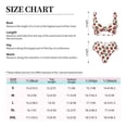 thumbnail image 4 of Kdxio Hand Drawn Strawberry Print Women's 2 Piece High Waisted Wrap Spaghetti Strap Summer Swimsuit Bikini Set-Medium, 4 of 7
