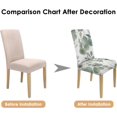 thumbnail image 5 of Chair Cover Set of 4, Set Covers for Chair, Removable and Washable Dining Room, Living Room, Office 4 Packs. Suitable for Home, Hotel, Banquet or Party., 5 of 6