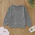 thumbnail image 2 of Vedolay Girls Hooded Sweater 2023 Casual Hoodie Coat Toddler Boys Girls Solid Color Baby Clothing Grey,110, 2 of 5