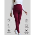 thumbnail image 4 of Beaisland Women's Maternity Pants over The Belly Pregnancy Pants Jogger Sweatpants Workout Activewear Leggings with Pockets 2-Pack, 4 of 6