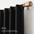 thumbnail image 2 of NICETOWN Black 100% Blackout Curtains, 2‑Layer Thermal Insulated Window Panels, 52" W x 63" L, 2‑Panel Set, 2 of 8