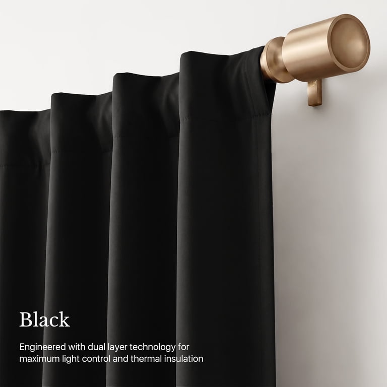 NICETOWN 100% Blackout Curtains, 52"W x 63"L, Set of 2 photo 2